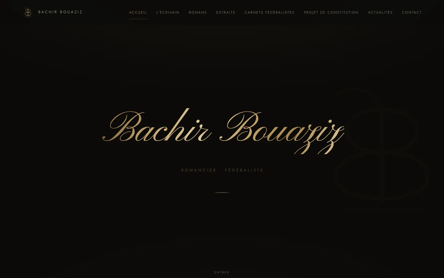 Bachir Bouaziz author website home page