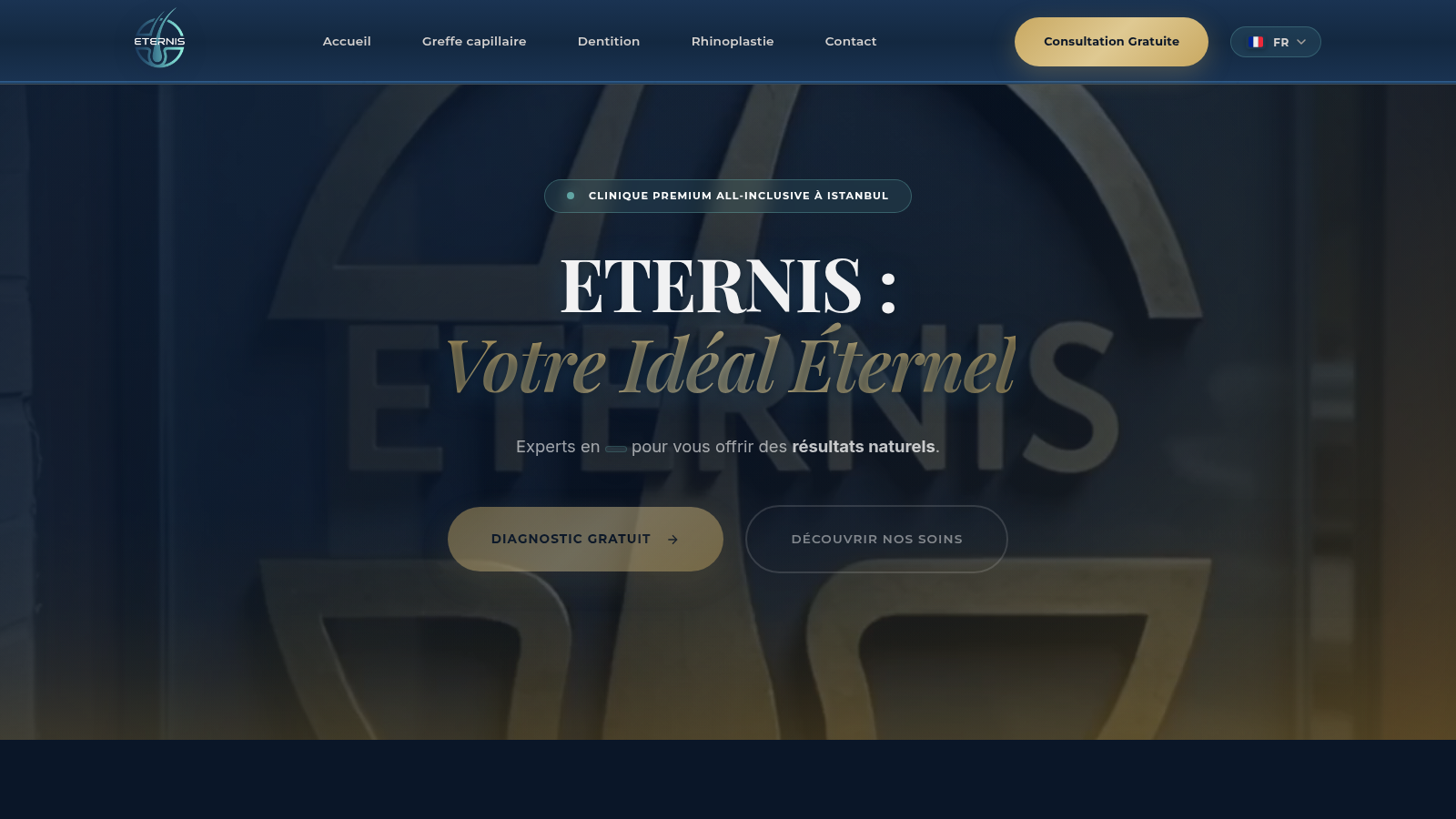 Clinique Eternis website preview