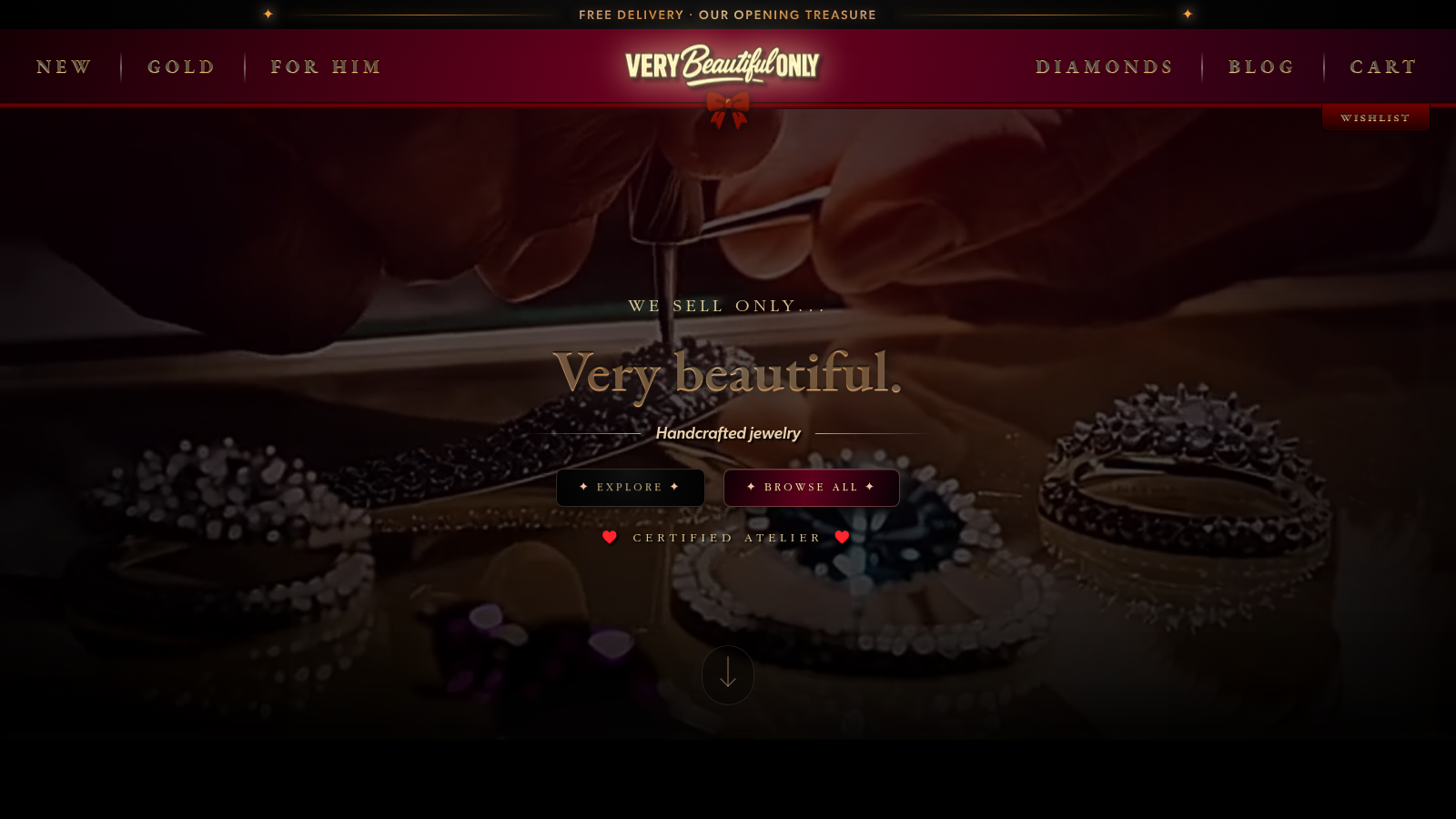 VeryBeautiful storefront preview