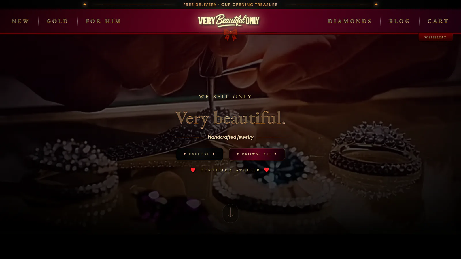 VeryBeautiful jewelry storefront